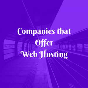 Companies that Offer Web Hosting
