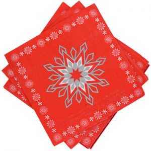 Christmas House Snowflake Party Napkins, 13-in., 20-ct. Packs