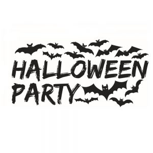 Halloween Party Scary Spooky Bat Wall Glass Sticker Halloween Decoration Decals 58*33cm