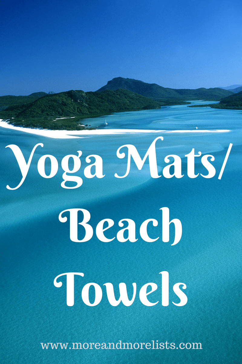 List of Yoga Mats/Beach Towels