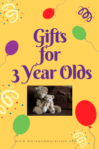 List of Gifts for 3 Year Olds