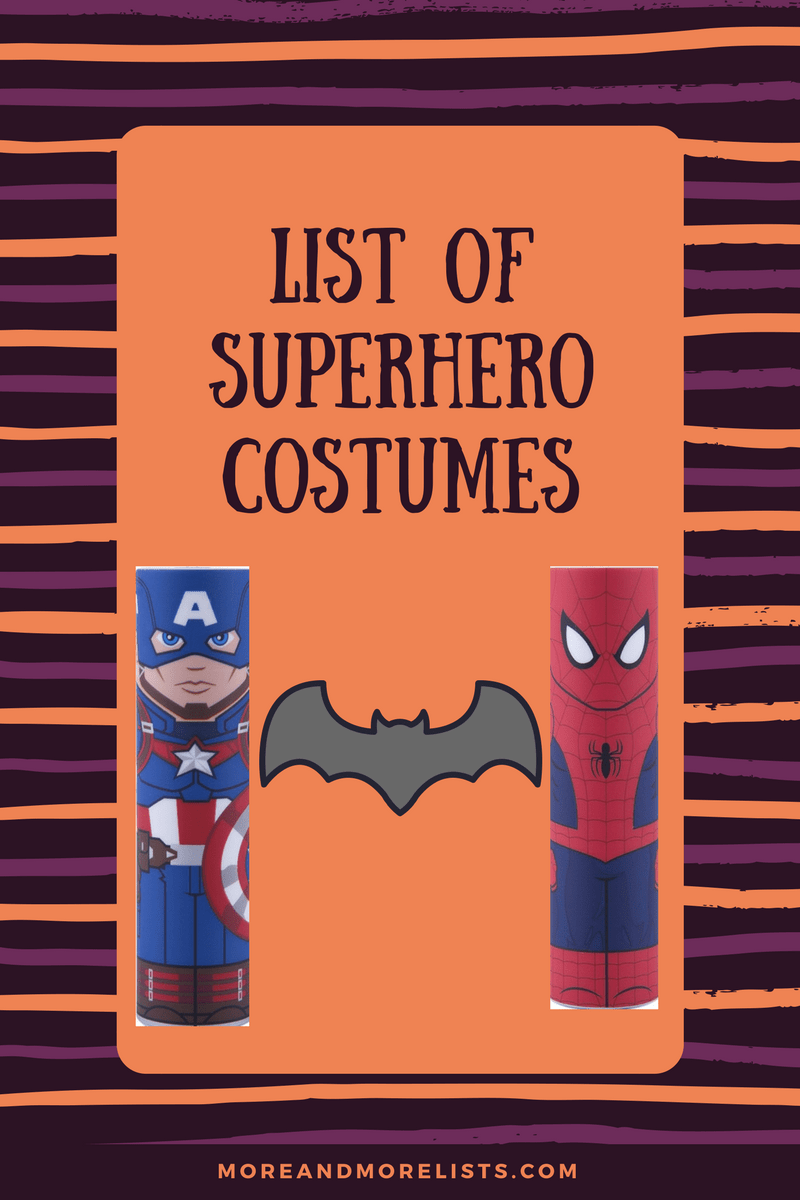 List of Superhero Costumes