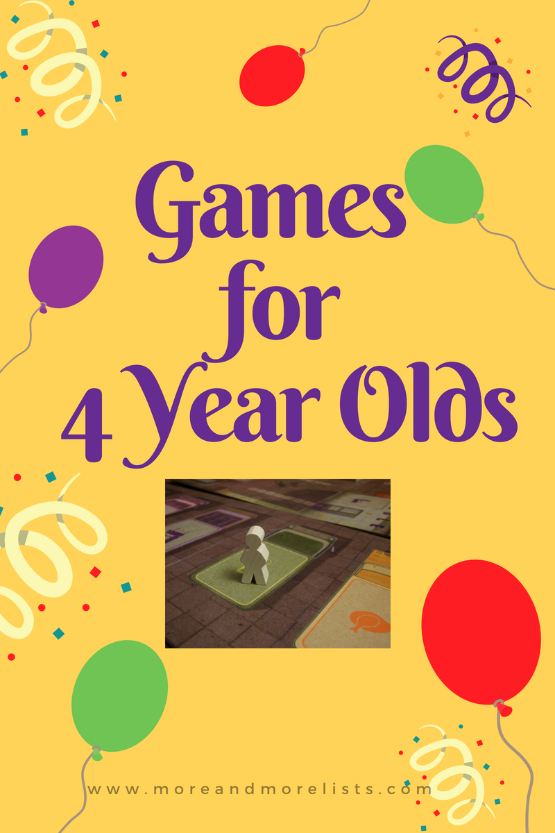 List of Games for 4 Year Olds