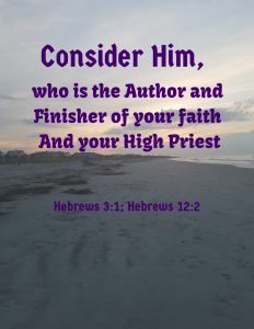 Hebrews 3:1; Hebrews 12:2