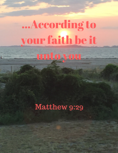 Matthew 9:29